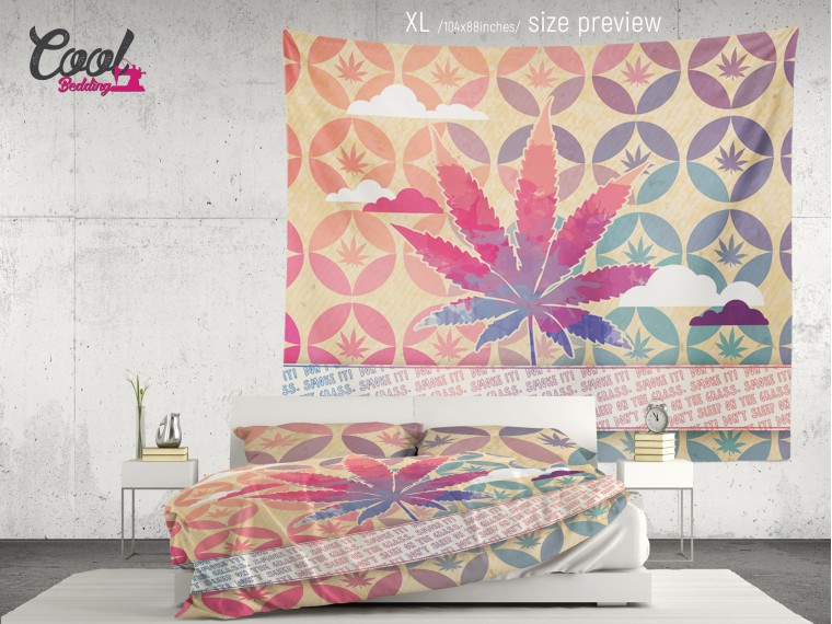 Декоративно пано Colorful Marijuana